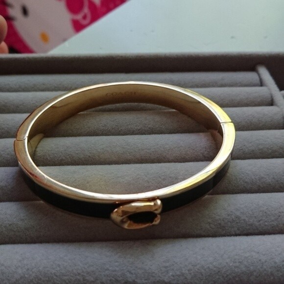 COACH Logo Bangle Bracelet - Picture 2 of 12